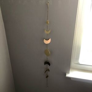Gold Metal Moon Phase Wall Decoration